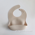 Babadores à prova d'água de silicone bebê